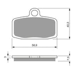 GOLDfren Brake Pads Off-Road Racing GF307 - K5 ( PR446 )