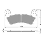 GOLDfren Brake Pads Off-Road Racing GF313 - K5 ( PR483 )