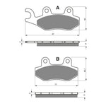 GOLDfren Brake Pads Sintered Sports GF334 - S3