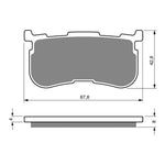 GOLDfren Brake Pads Sintered Sports GF353 - S3 ( P469 )