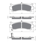 GOLDfren Brake Pads Off-Road Racing GF384 - K5 ( PR523 )