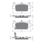 GOLDfren Brake Pads Off-Road Racing GF385 - K5 ( PR525 )