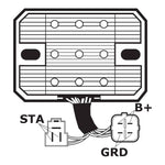J&N Regulator Rectifier (230-58062) (AHRASU6018)