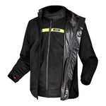 LS2 Riva Men's Jacket - Light Grey / Hi-Vis Orange