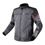 LS2 Riva Men's Jacket - Black / Dark Grey / Red