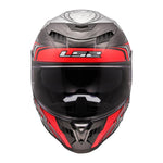 LS2 FF807 Dragon Carbon Enthum Helmet - Black / Red 06