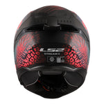 LS2 FF808 Stream II Jungle Helmet - Matte Black / Pink / Blue 06