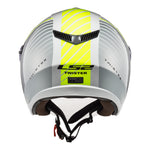 LS2 OF573 Twister II Luna Helmet - White / Silver