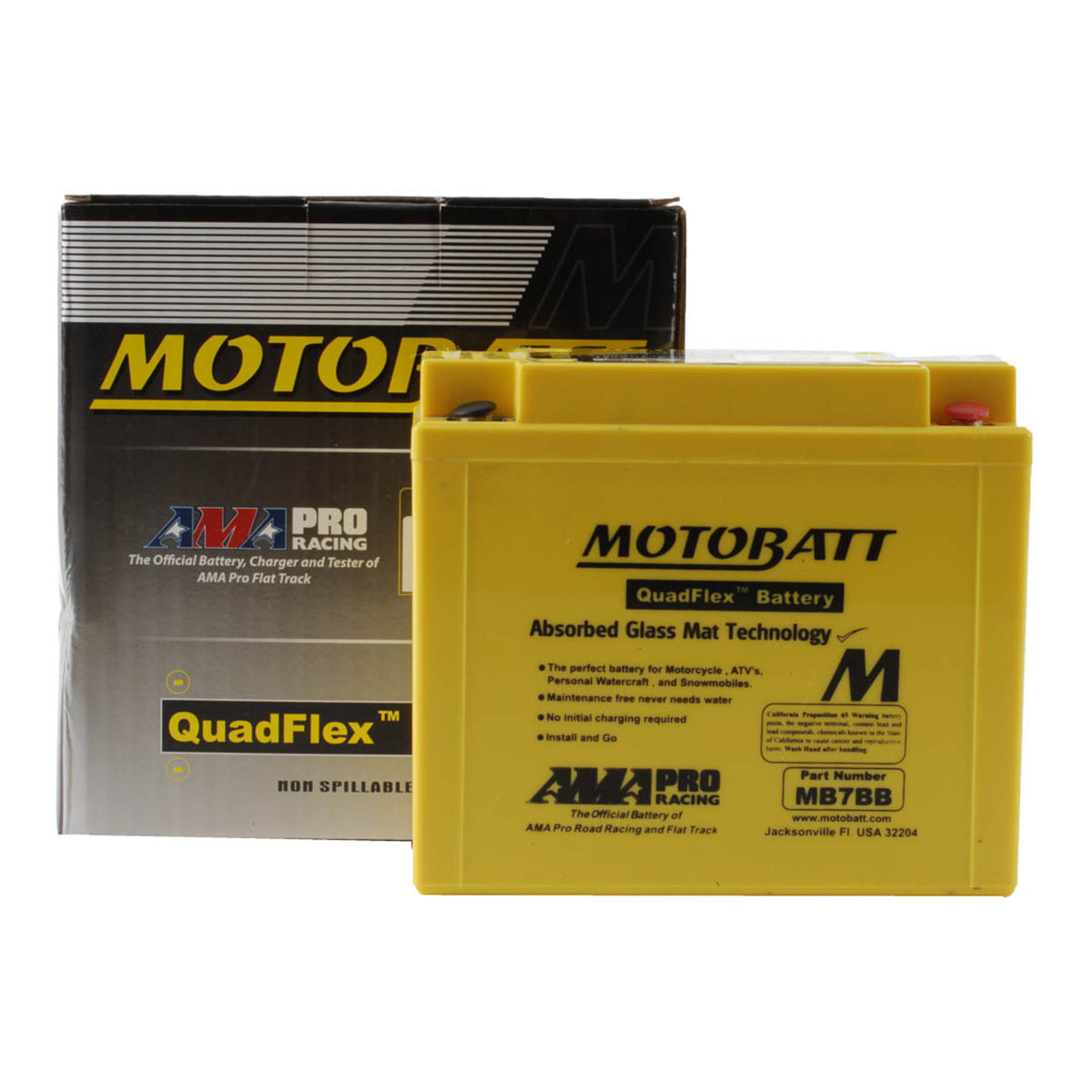 Motobatt Battery Quadflex AGM - MB7BB