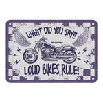 Oxford Garage Metal Sign: What Did You Say