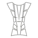 Oxford Sheer Arrow Tank Pad - Silver