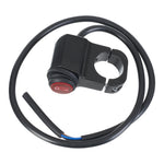 WHITES 12V ROCKER SWITCH ON-OFF RED WATERPROOF H-BAR MOUNT