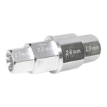 WHITES 4-IN-1 HEX AXLE TOOL 17 19 22 24mm ALUM