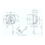 SPAL UNIVERSAL 12V COOLING FAN - 104MM DIAM X 60MM HIGH