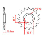 XAM Sprocket Kit Suzuki DRZ125 / Kawasaki KLX125 Big Wheel 14/57