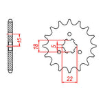 XAM Sprocket Kit Kawasaki KX125 '03- X-Ring 13/51