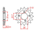 XAM Sprocket Kit Kawasaki KLX250S '09-'11 X-Ring 14/42