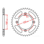 XAM Sprocket Kit Yamaha YZ85 BW '02-'18 14/52