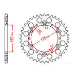 XAM Sprocket Kit Yamaha TT250 R '93-'95 - 520AX 14/43