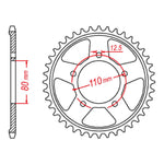 XAM Sprocket Kit Honda CRF1000-1100L Africa Twin '16-'21 - 525AX 16/