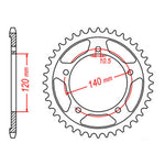 XAM Sprocket Kit Suzuki GSXR750 '06-'10 X-Ring Gold 17/45