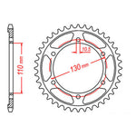XAM Sprocket Kit Suzuki GSXR750 '11-'22 X-Ring Gold 17/45