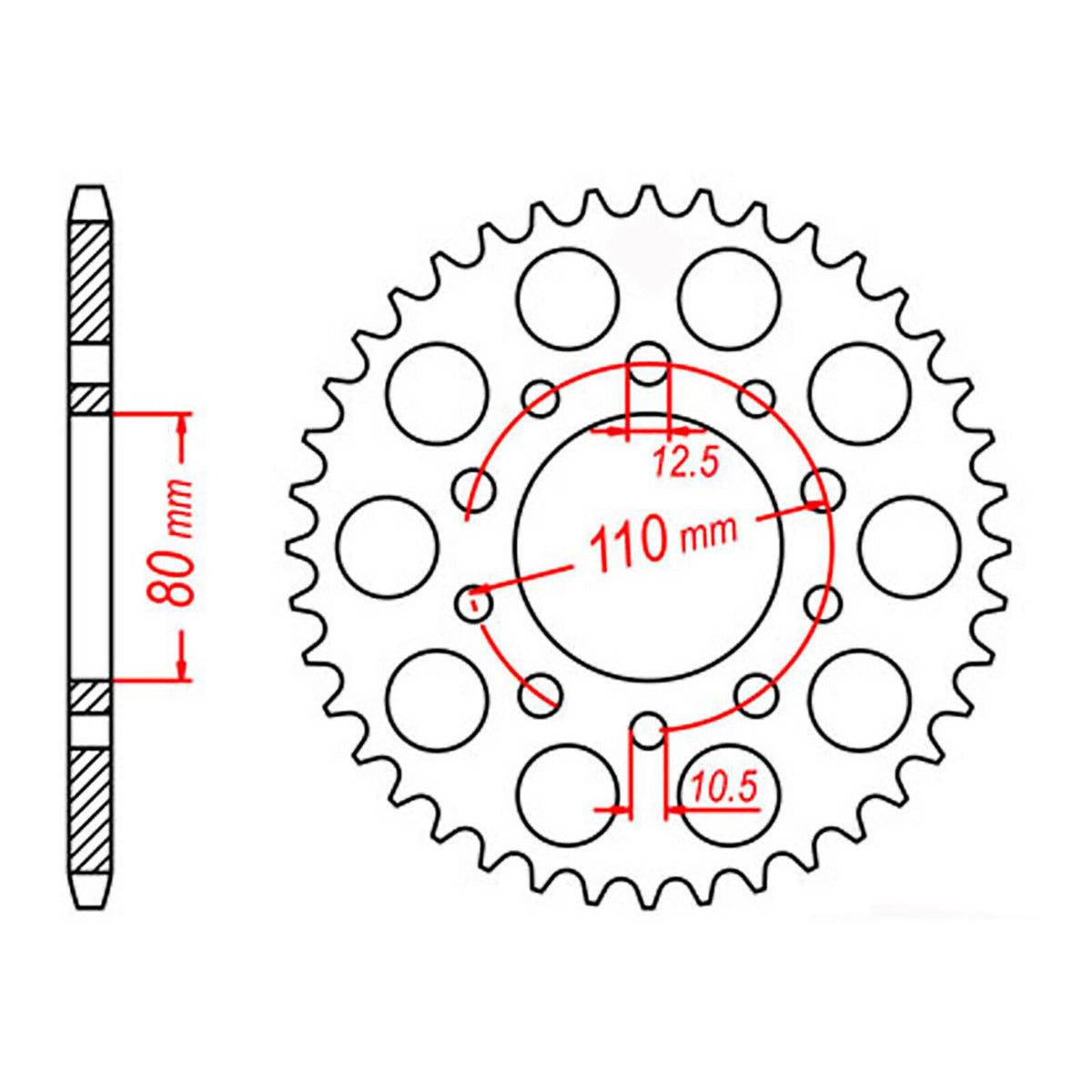 XAM Sprocket Kit Triumph Speed Triple '94-'96 (Double Side Side-arm) X-R 17/43