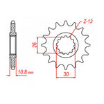 XAM Sprocket Kit Yamaha YZF-R1'06-'08 X-Ring Gold 17/45